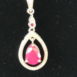 Necklace - Sterling Silver - Ruby